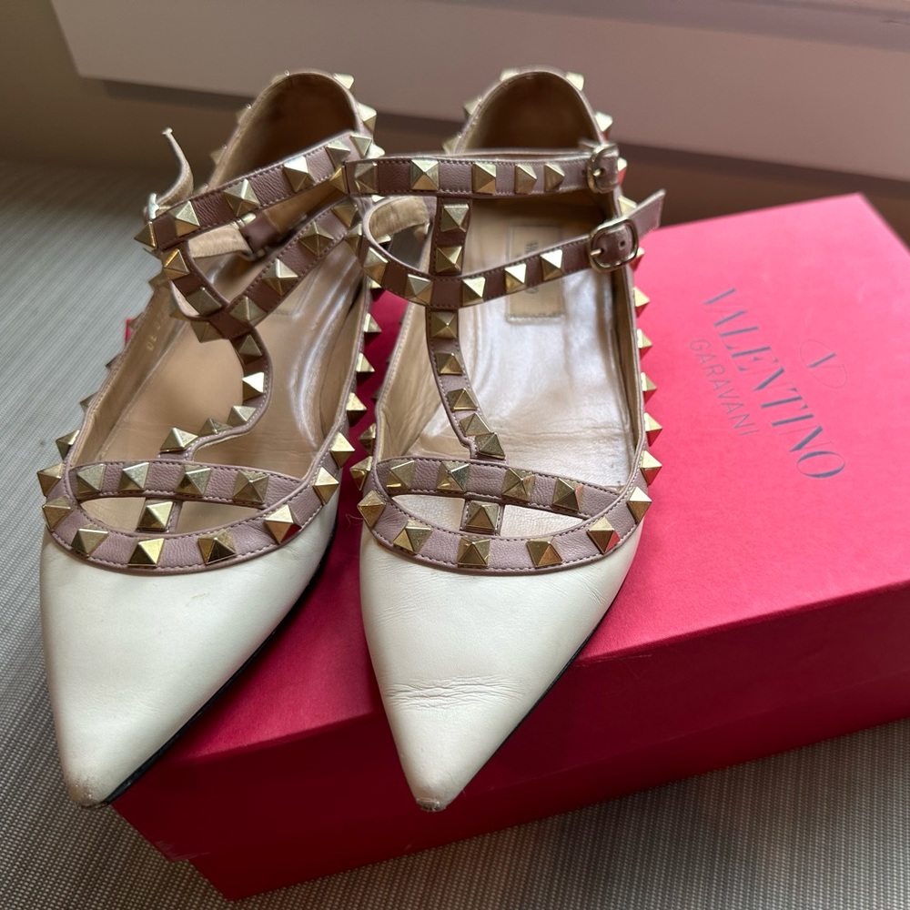 Valentino Caged Rockstud Flats